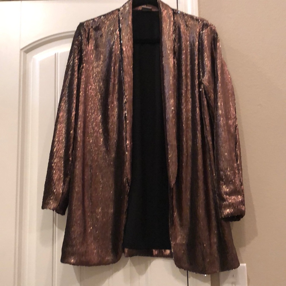 Zara Sequin Blazer